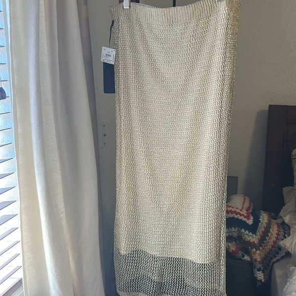 RACHEL Rachel Roy Dresses & Skirts - Rachel Roy Lovely gold chain mail look skirt size M NWTs